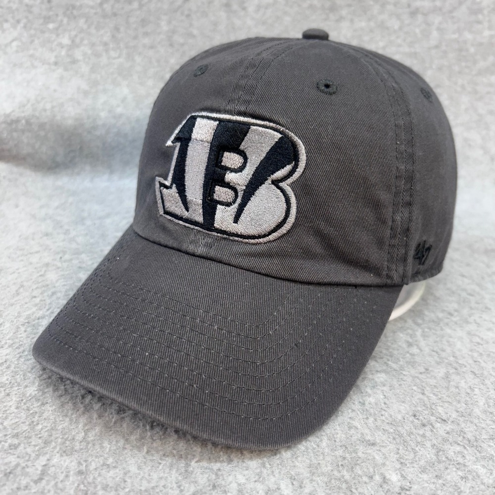 Cincinnati Bengals Logo Unisex Gray 47 Brand Adjustable Hat NFL Cap OSFM